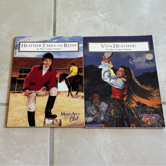 VTG MAGIC ATTIC CLUB 1996 Heather Takes the Reins and Viva Heather! 2 Books Set - Picture 3 of 7